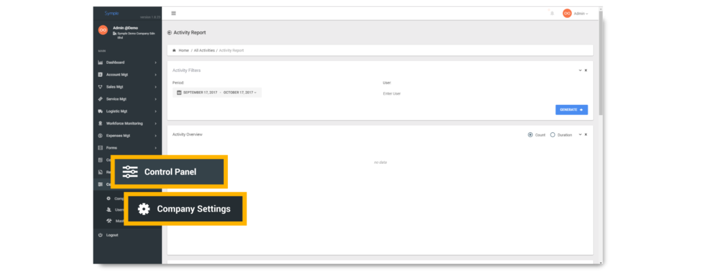 Company Settings – Symple Knowledge Base